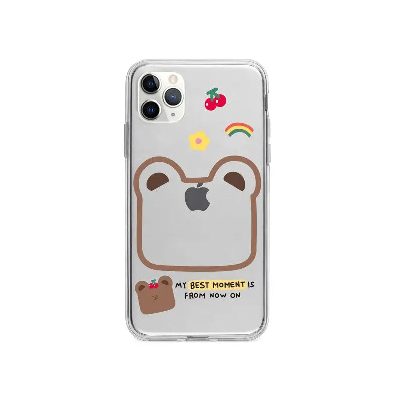 Kawaii Flower Rainbow Cherry Bear iPhone Case BP201 - iphone