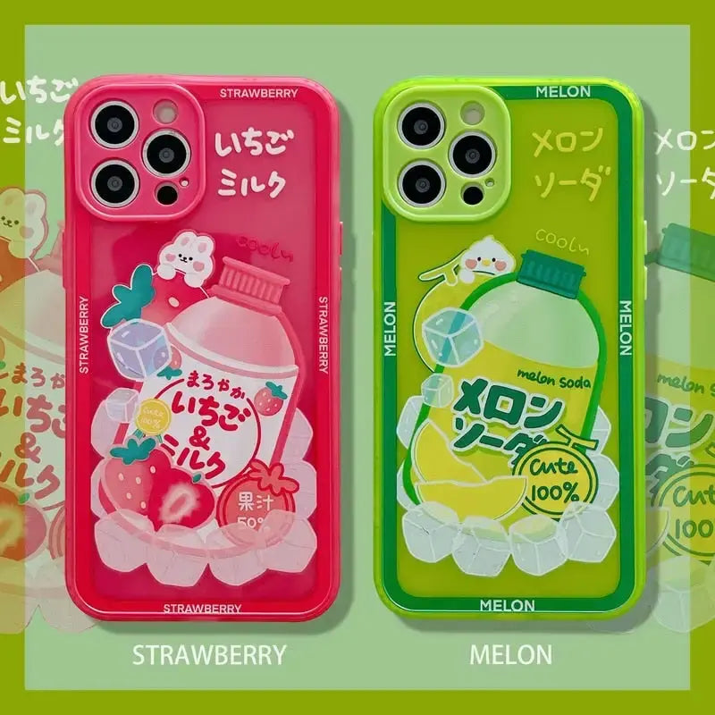 Kawaii Fruit Drink Phone Case For iPhone Case W030 - iphone 