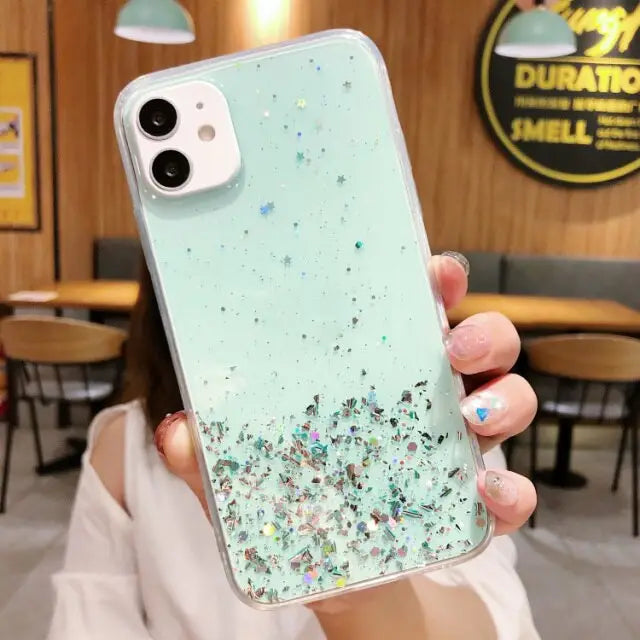 Kawaii Glitter Xiaomi Phone Case BC179 - Redmi 5A / Green / 