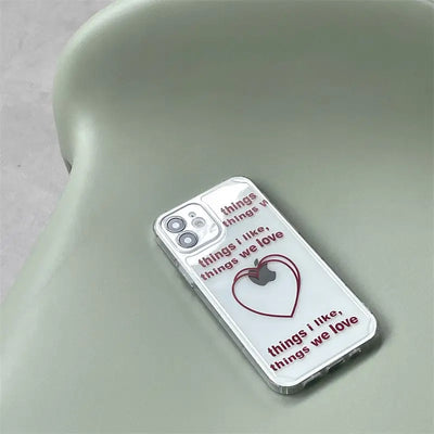 Kawaii Letters Heart Printing iPhone Case BP345 - iphone 