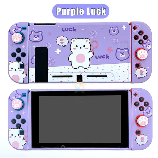 Kawaii Purple Bunny Switch Protective Case SC020 - Purple 