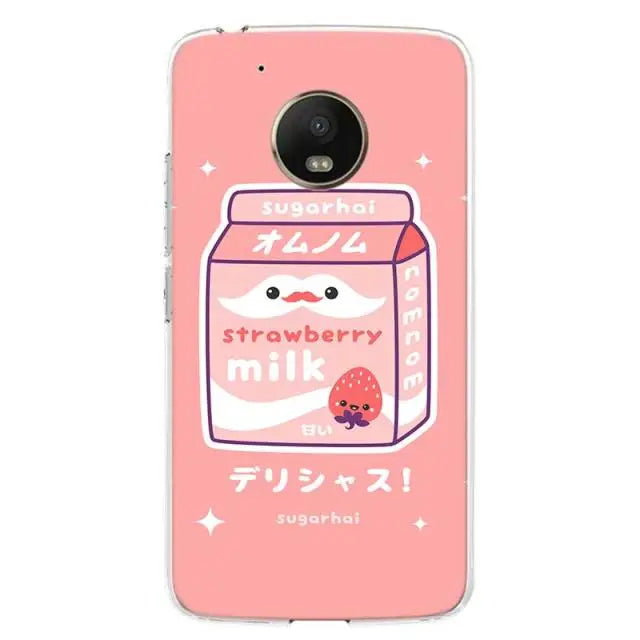 Kawaii Strawberry Milk Motorola Phone Case BC169 - Motorola 
