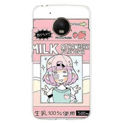 Kawaii Strawberry Milk Motorola Phone Case BC169 - Motorola 