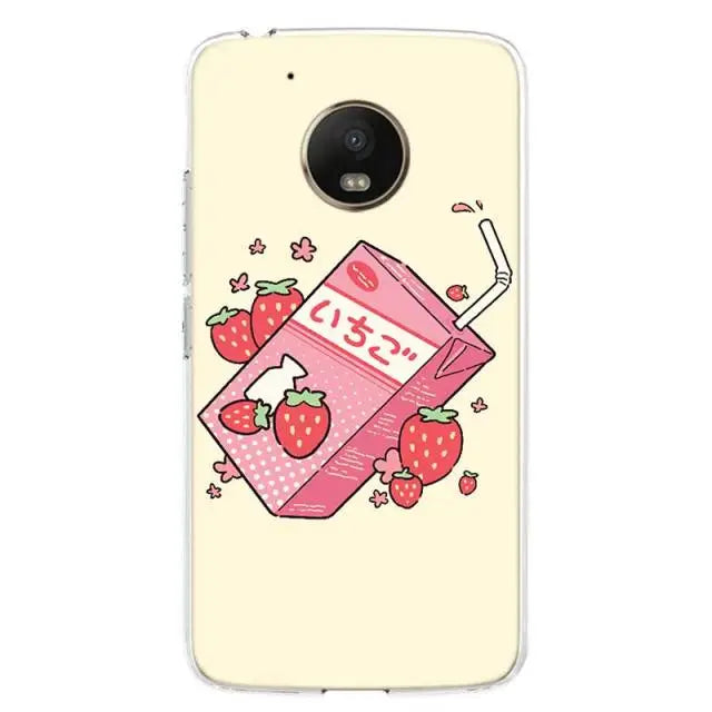 Kawaii Strawberry Milk Motorola Phone Case BC169 - Motorola 