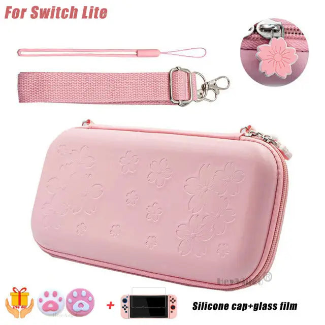 Kawaii Strawberry Switch Protective Storage Bag SC032 - Lite