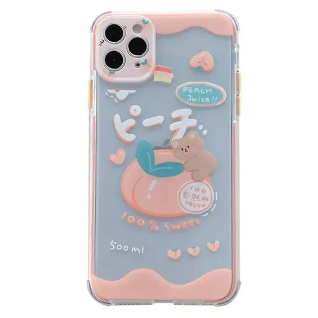 Kawaii Sweet Fruit/Bear Phone Case For iPhone Case W053 - 