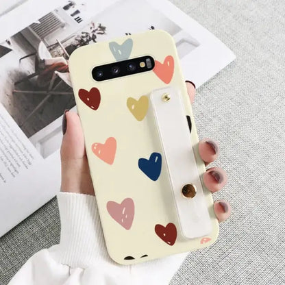 Kawaii Wrist Strap Phone Case For Samsung Galaxy BC081 - S10