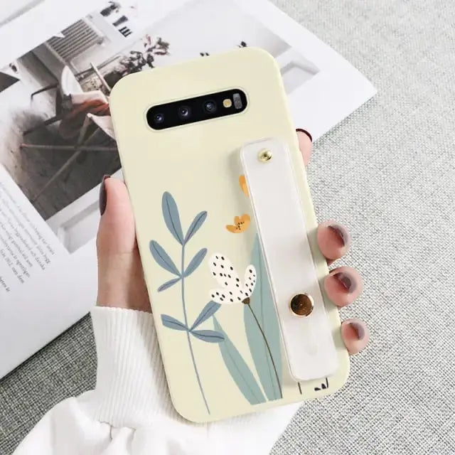 Kawaii Wrist Strap Phone Case For Samsung Galaxy BC081 - S10