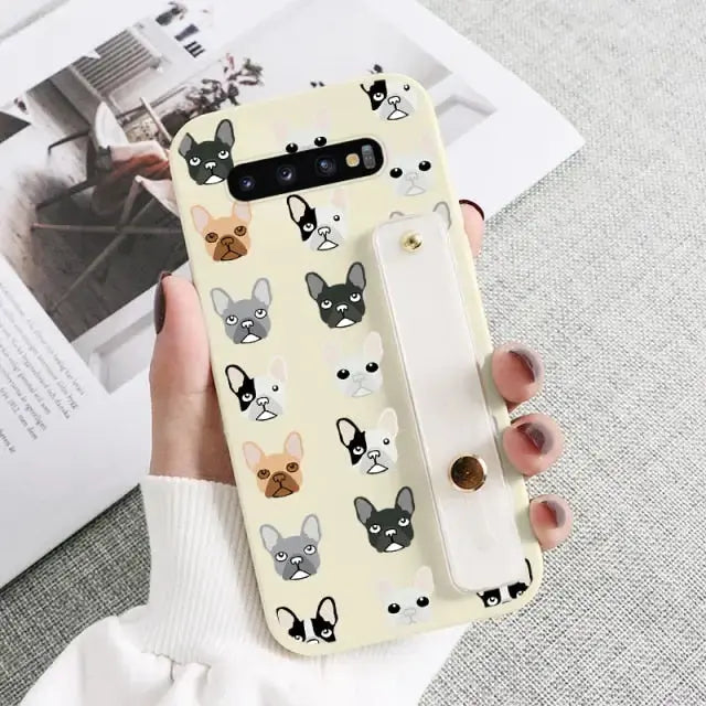 Kawaii Wrist Strap Phone Case For Samsung Galaxy BC081 - S10