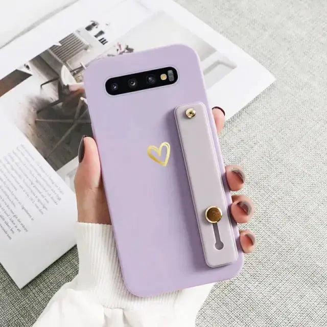 Kawaii Wrist Strap Phone Case For Samsung Galaxy BC081 - S10