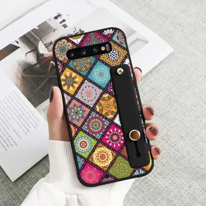 Kawaii Wrist Strap Phone Case For Samsung Galaxy BC081 - S10