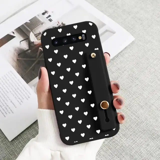 Kawaii Wrist Strap Phone Case For Samsung Galaxy BC081 - S10