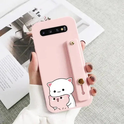 Kawaii Wrist Strap Phone Case For Samsung Galaxy BC081 - S10