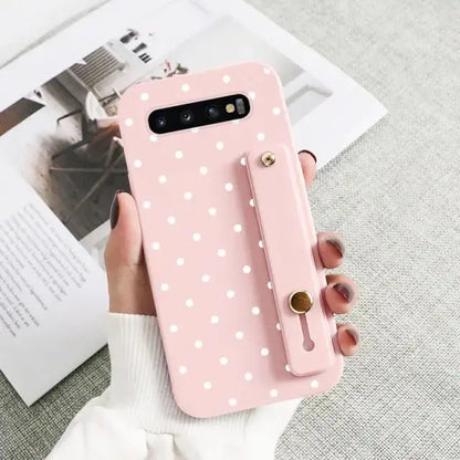 Kawaii Wrist Strap Phone Case For Samsung Galaxy BC081 - S10