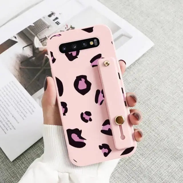 Kawaii Wrist Strap Phone Case For Samsung Galaxy BC081 - S10