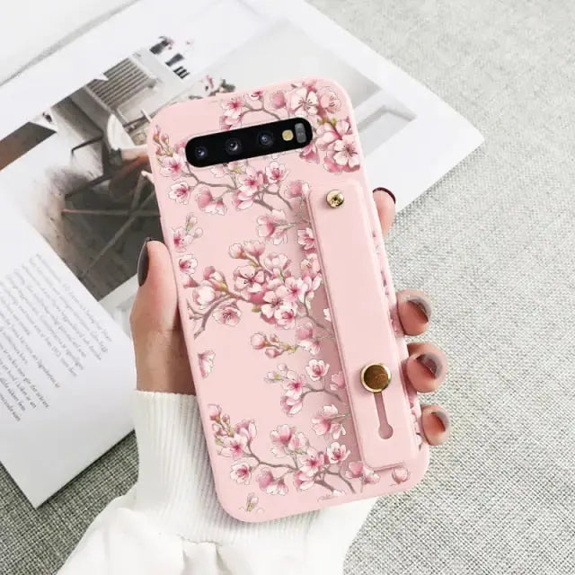 Kawaii Wrist Strap Phone Case For Samsung Galaxy BC081 - S10