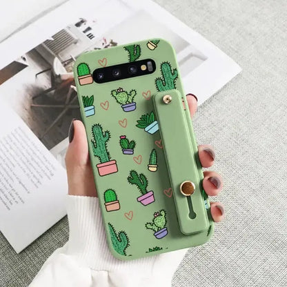 Kawaii Wrist Strap Phone Case For Samsung Galaxy BC081 - S10