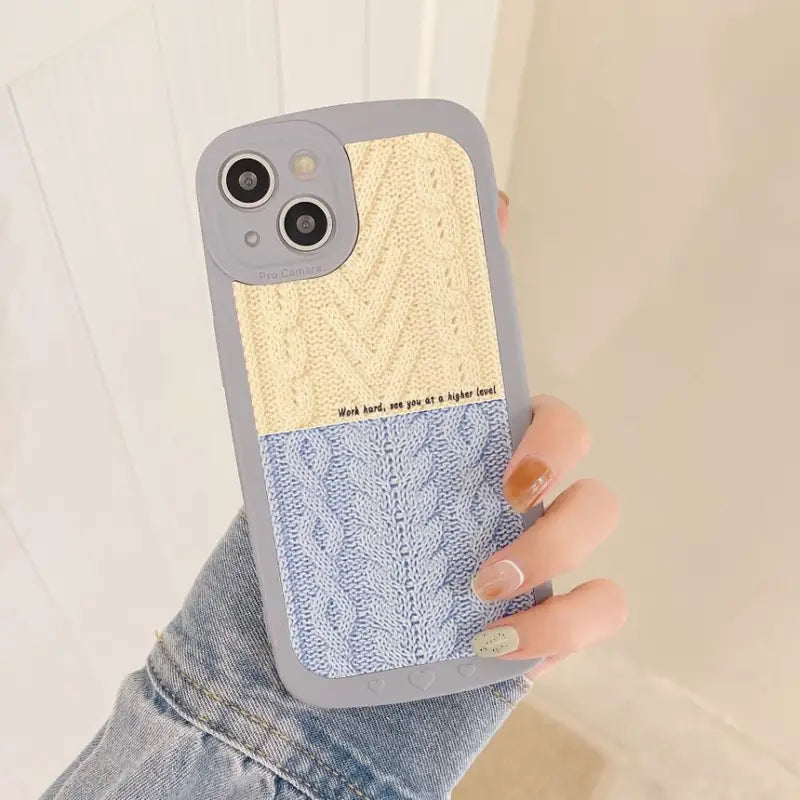 Knit Panel Phone Case - iPhone 13 Pro Max / 13 Pro / 13 / 13