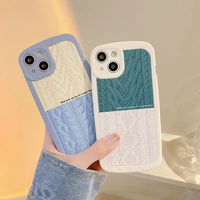 Knit Panel Phone Case - iPhone 13 Pro Max / 13 Pro / 13 / 13