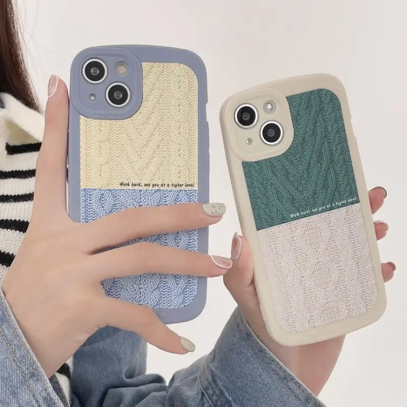 Knit Panel Phone Case - iPhone 13 Pro Max / 13 Pro / 13 / 13