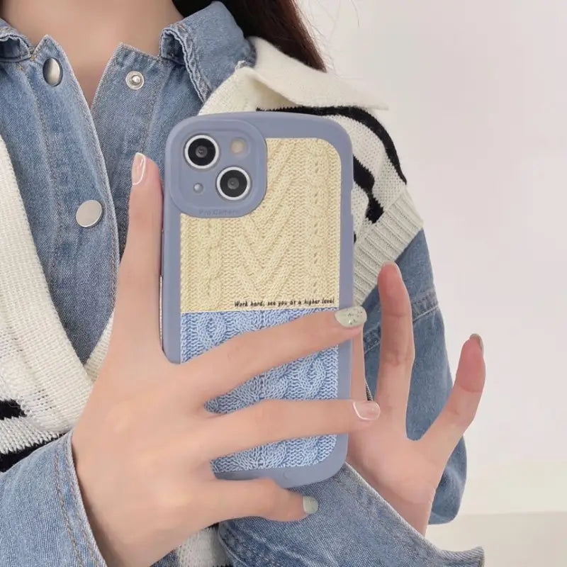 Knit Panel Phone Case - iPhone 13 Pro Max / 13 Pro / 13 / 13