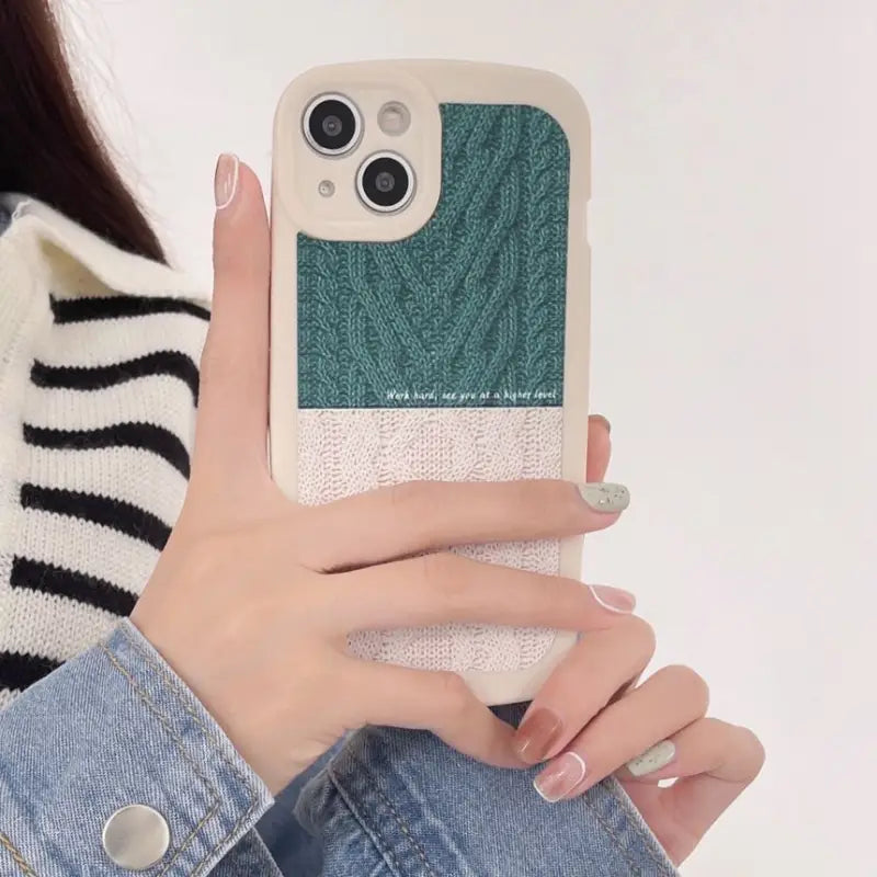 Knit Panel Phone Case - iPhone 13 Pro Max / 13 Pro / 13 / 13