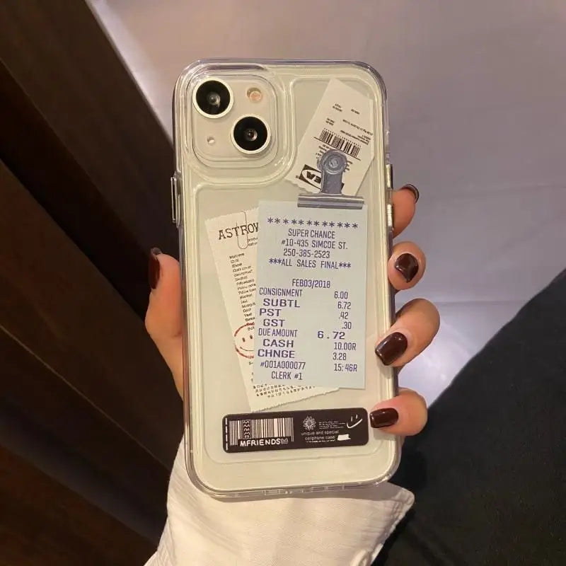 Label Phone Case For iPhone SE / 7 / 7 Plus / 8 / 8 Plus / X