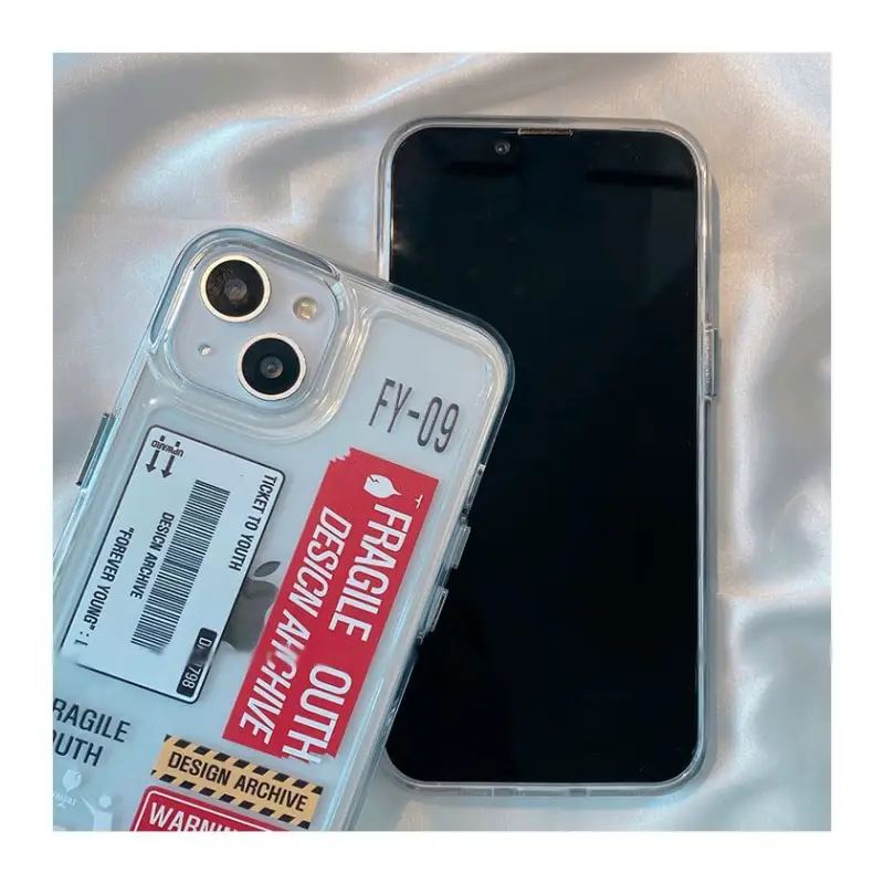 Label Print Transparent Phone Case iPhone 13 Pro Wonderland Case