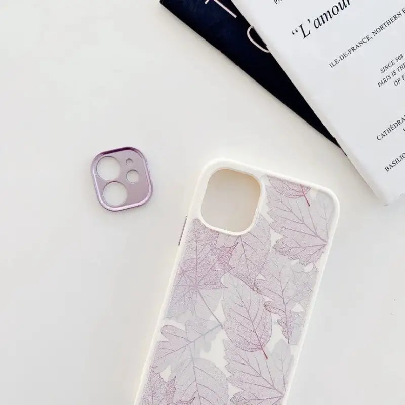 Leaf Print Phone Case - iPhone 12 Pro Max / 12 Pro / 12 / 12 Mini / 11 Pro Max / 11 Pro / 11 / XS Max / XS / XR / X / 8 Plus / 7 Plus / 8 / 7 / SE 2-11