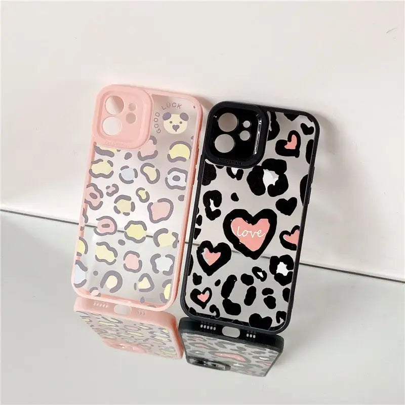 Leopard Heart Printing iPhone Case BP280 - iphone case