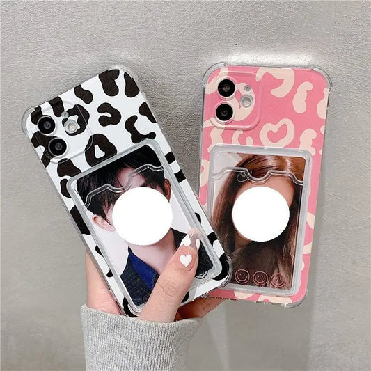 Leopard Print Card Holder Phone Case - iPhone 13 Pro Max / 