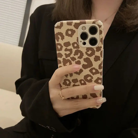 Leopard Print Phone Case - iPhone 13 Pro Max / 13 Pro / 13 / 13 mini / 12 Pro Max / 12 Pro / 12 / 12 mini / 11 Pro Max / 11 Pro / 11 / SE / XS Max / XS / XR / X / SE 2 / 8 / 8 Plus / 7 / 7 Plus-1