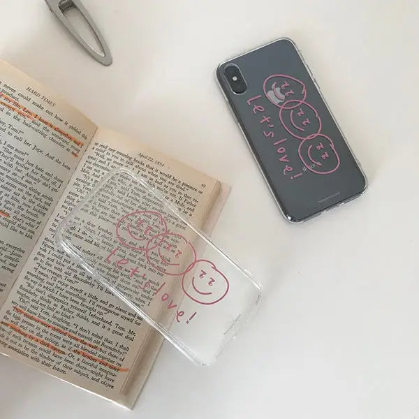 Let’s Love Smile Face iPhone Case W113 - iphone case
