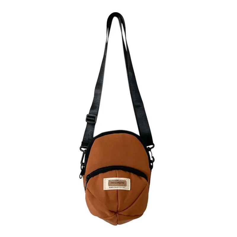 Lettering Applique Nylon Crossbody Bag KC8 - Messenger Bags
