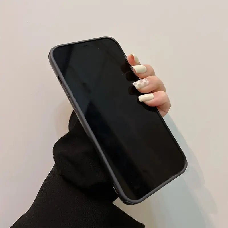 Lettering Argyle Phone Case - iPhone 13 Pro Max / 13 Pro / 13 / 13 mini / 12 Pro Max / 12 Pro / 12 / 12 mini / 11 Pro Max / 11 Pro / 11 / SE / XS Max / XS / XR / X / SE 2 / 8 / 8 Plus / 7 / 7 Plus-15