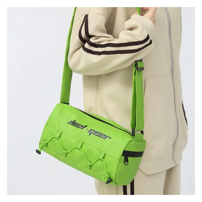 Lettering Barrel Crossbody Bag KC13 - Messenger Bags