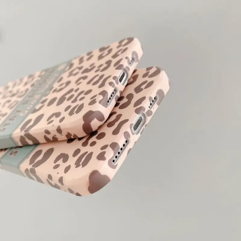 Lettering Leopard Print Phone Case - iPhone 13 Pro Max / 13 