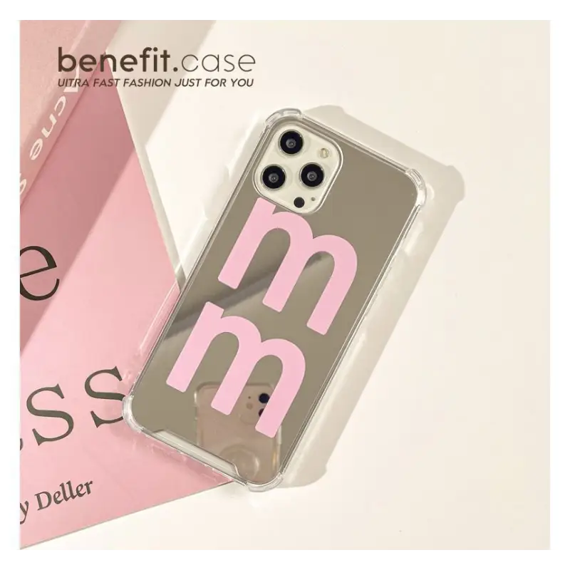 Lettering Mirrored Phone Case - Iphone 13 Pro Max / 13 Pro /