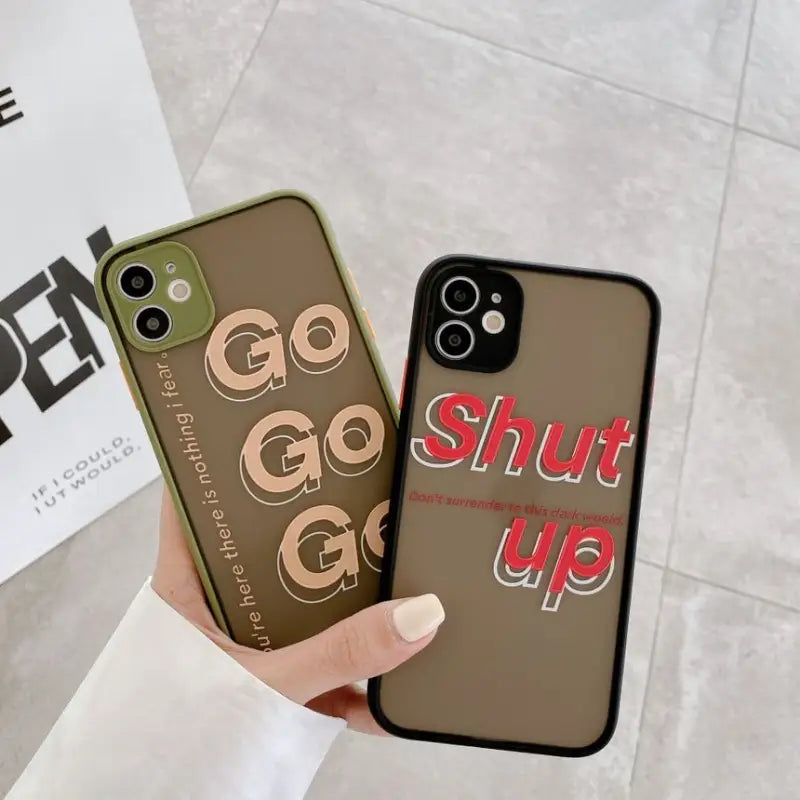 Lettering Phone Case - iPhone 11 Pro Max / 11 Pro / 11 / SE 