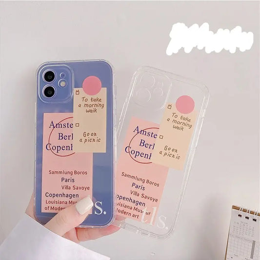 Lettering Phone Case - iPhone 12 Pro Max / 12 Pro / 12 / 12 