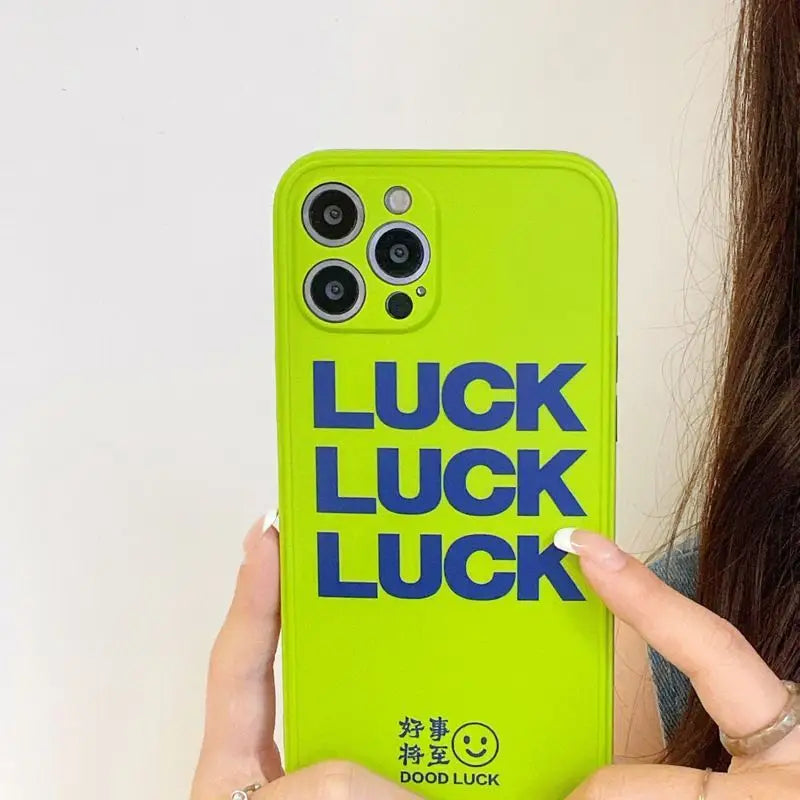 Lettering Phone Case - iPhone 13 Pro Max / 13 Pro / 13 / 13 mini / 12 Pro Max / 12 Pro / 12 / 12 mini / 11 Pro Max / 11 Pro / 11 / SE / XS Max / XS / XR / X / SE 2 / 8 / 8 Plus / 7 / 7 Plus-14