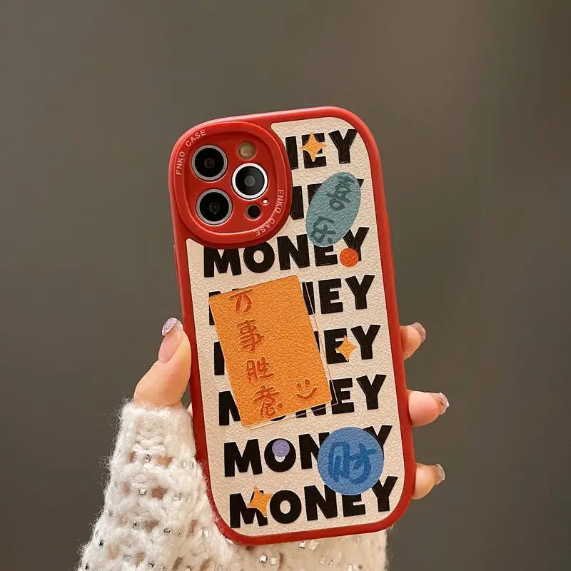 Lettering Phone Case - iPhone 7 Plus / 8 Plus / X / XR / XS / XS Max / 11 / 11 Pro / 11 Pro Max / 12 / 12 Pro / 12 Pro Max / 13 / 13 Pro / 13 Pro Max-6
