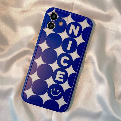 Lettering Polka Dot Phone Case - iPhone 13 Pro Max / 13 Pro 