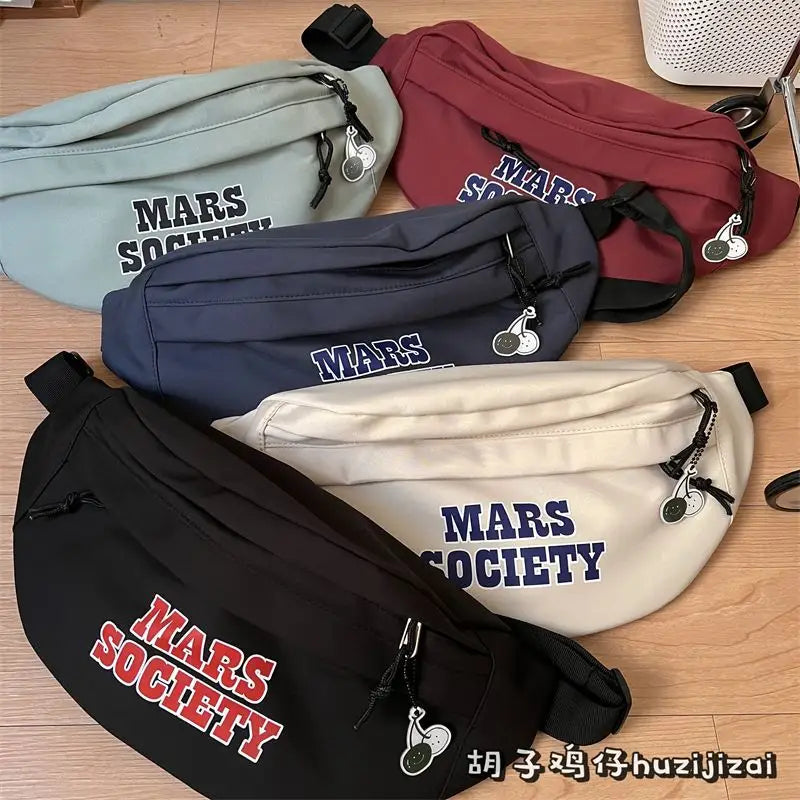 Lettering Sling Bag / Bag Charm / Set W276 - Sling Bags