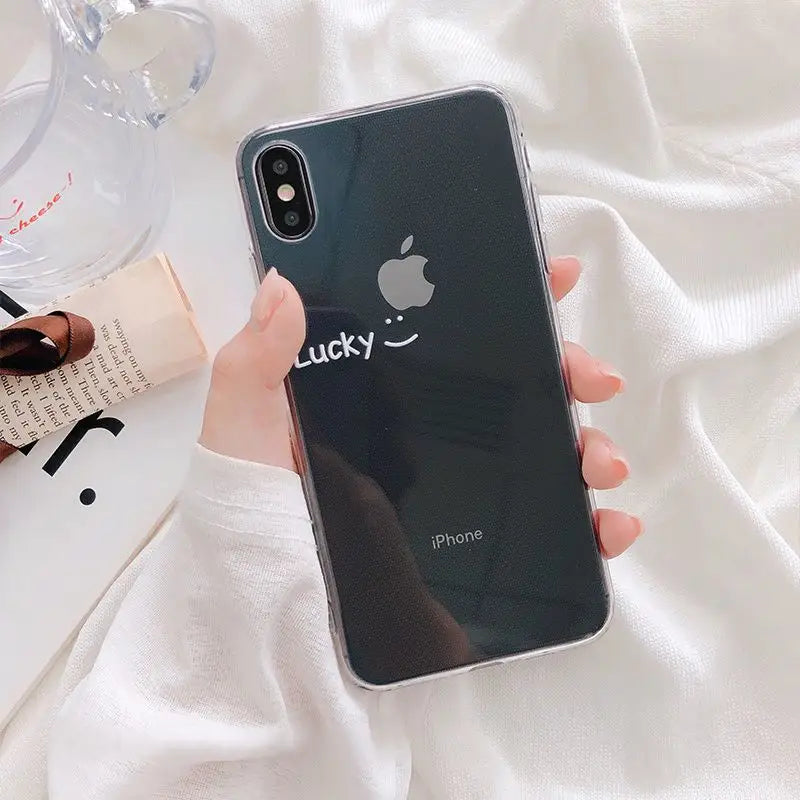 Lettering Transparent Phone Case - iPhone 11 Pro Max / 11 