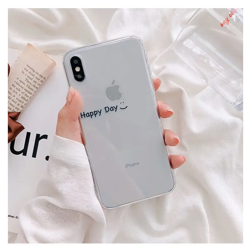 Lettering Transparent Phone Case - iPhone 11 Pro Max / 11 