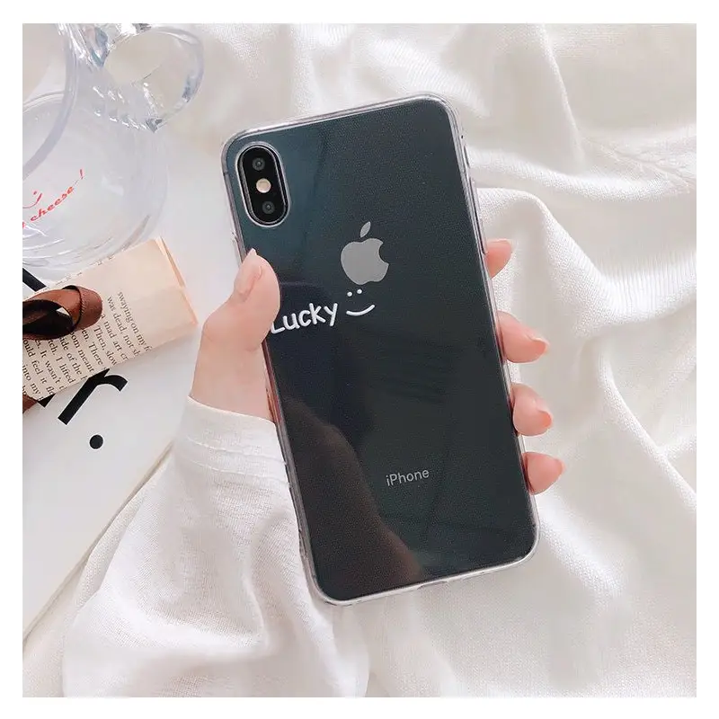 Lettering Transparent Phone Case - iPhone 11 Pro Max / 11 