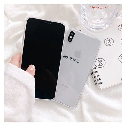 Lettering Transparent Phone Case - iPhone 11 Pro Max / 11 