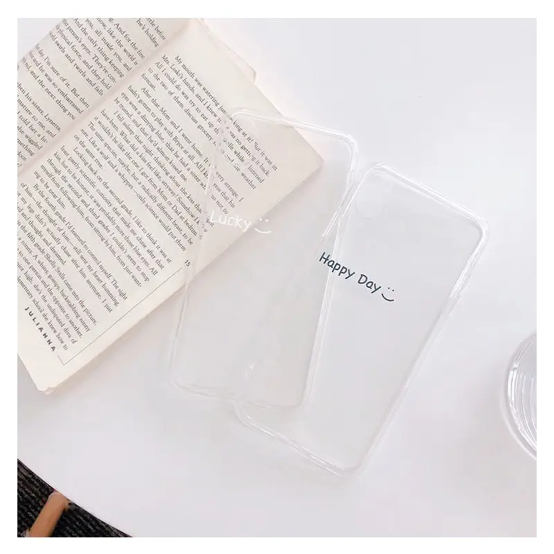 Lettering Transparent Phone Case - iPhone 11 Pro Max / 11 