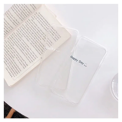 Lettering Transparent Phone Case - iPhone 11 Pro Max / 11 